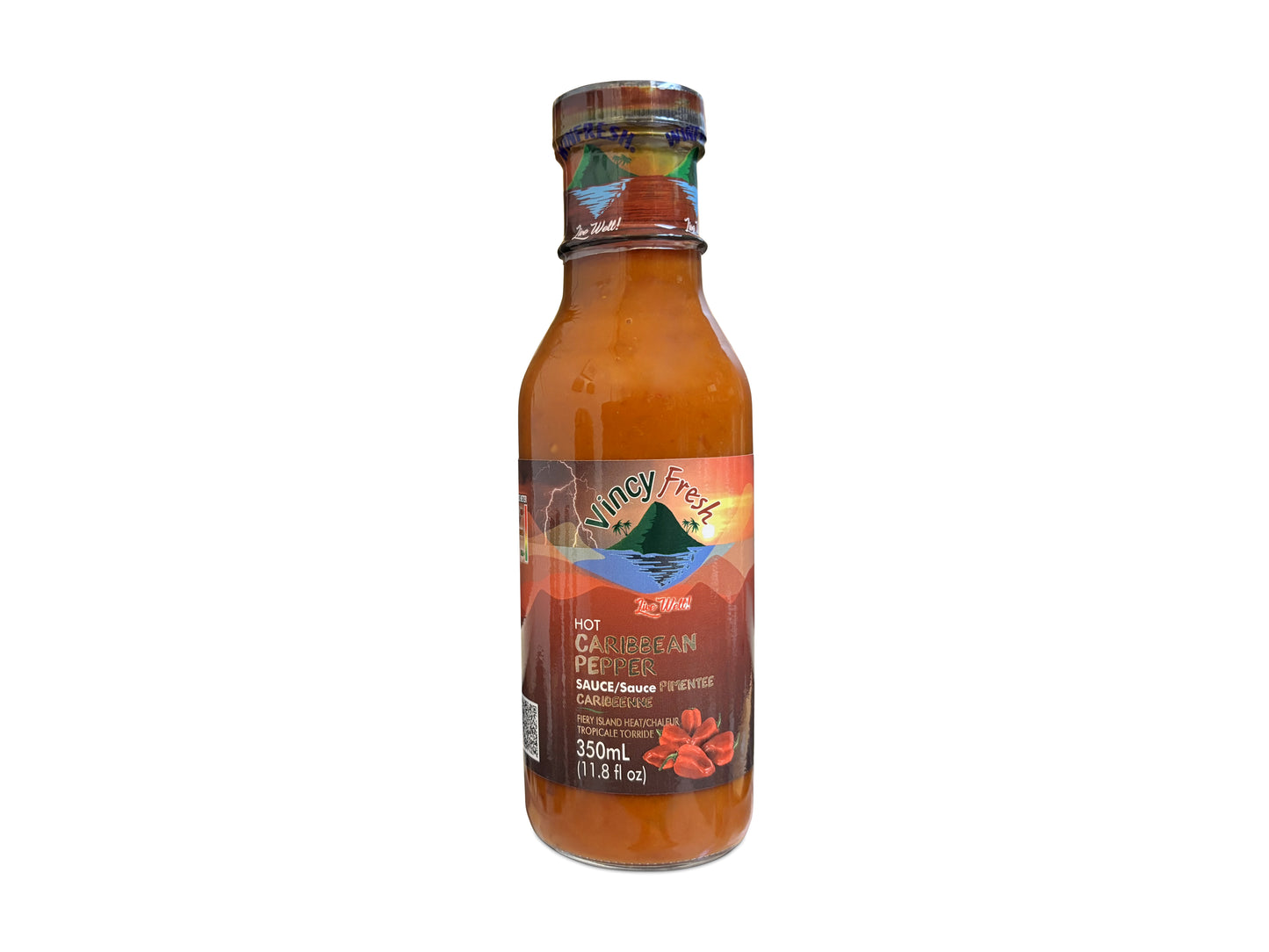 Vincy Fresh Hot Caribbean Pepper Sauce - 11 oz
