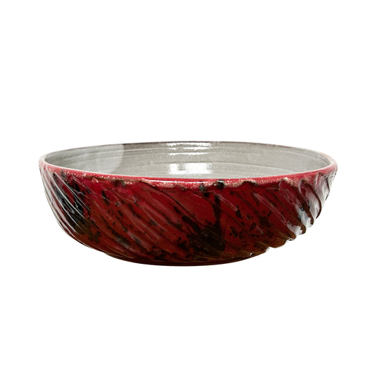 David Changar Reveries Bowl - Hot Red & Black